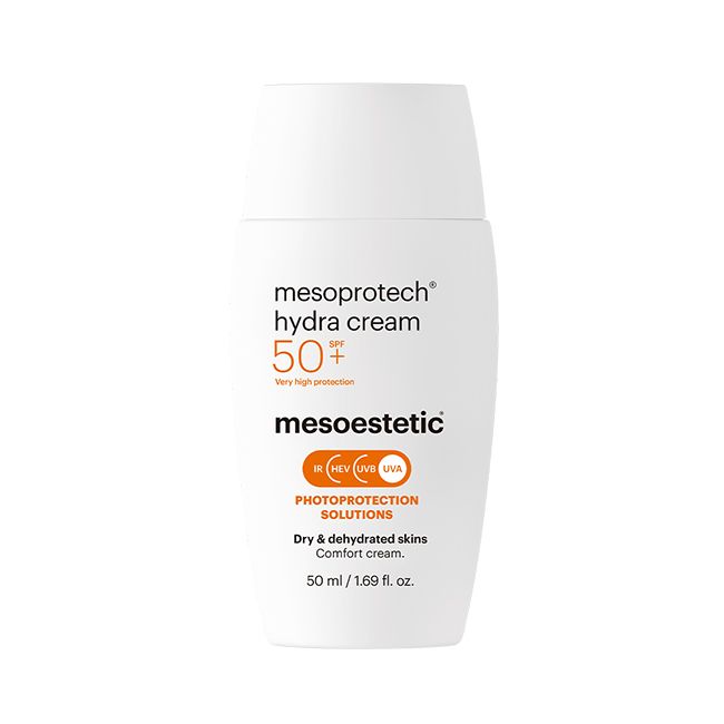 Mesoestetic®Mesoprotech® hydra cream-krem przeciwsłoneczny do skóry suchej i odwodnionej 50 SPF+ 50ml