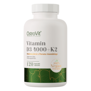 OstroVit Witamina D3 4000 IU + K2 VEGE 120 kapsułek