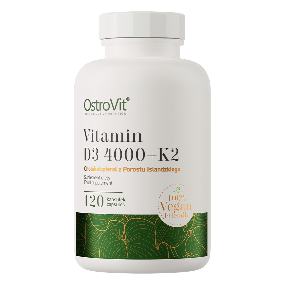 OstroVit Witamina D3 4000 IU + K2 VEGE 120 kapsułek