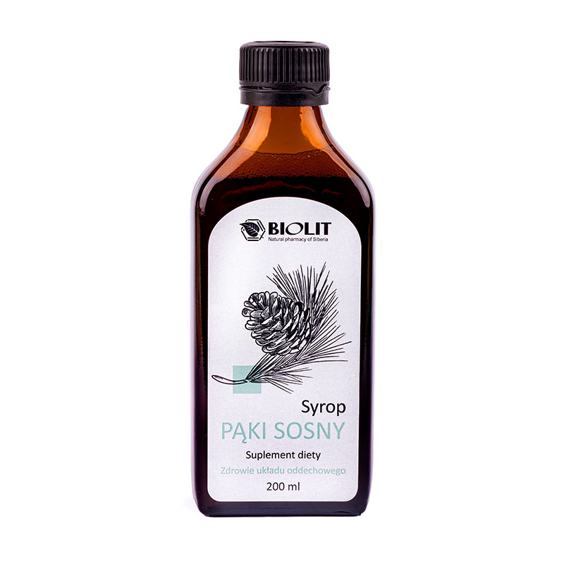 Biolit Syrop z pąków sosny - zdrowie układu oddechowego 200ml