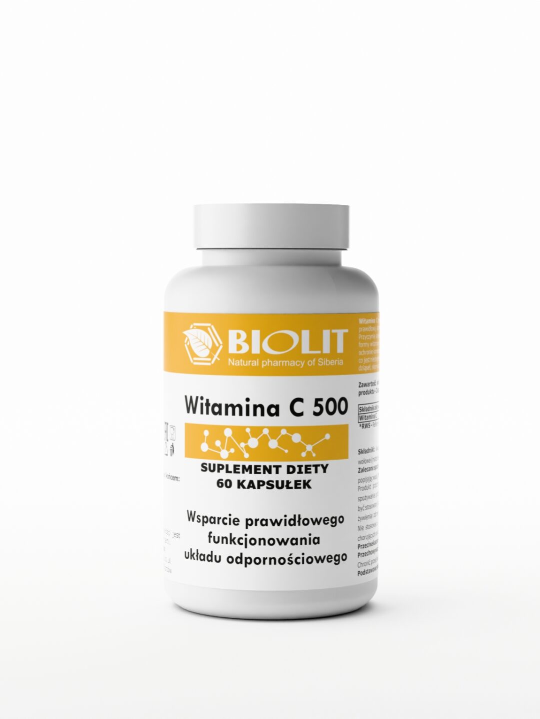 Biolit Witamina C 500 - wsparcie odporności 60 kapsułek